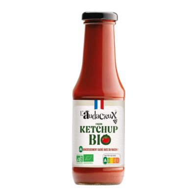 L'Audacieux façon Ketchup Bio 340g - certifié par ECOCERT FR-BIO-01